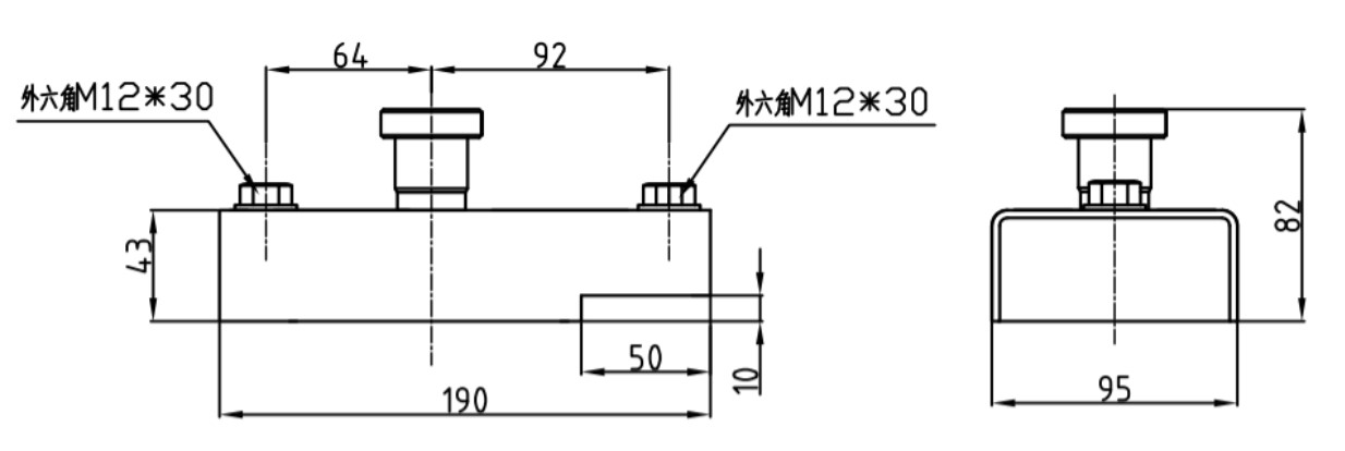 800 Kg precast shuttering magnet 