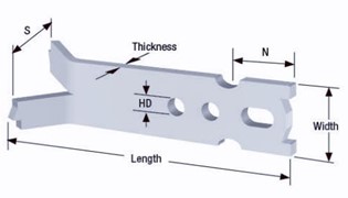 Split Foot Erection Anchor