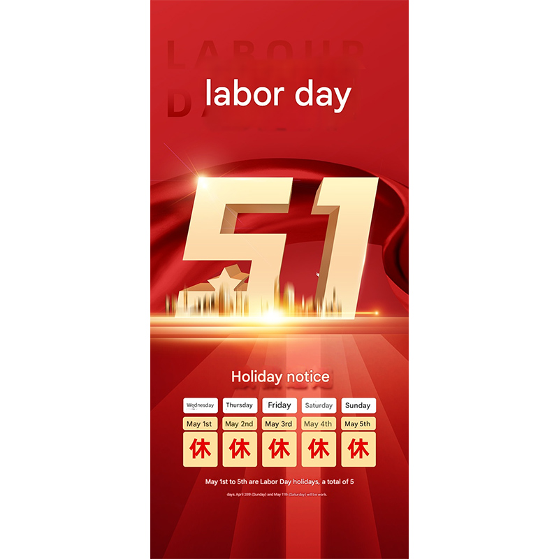 Hinweis zum Feiertag am 1. Mai (Labor Day)