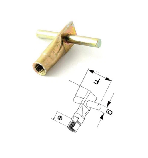 Fixing Socket With Cross Pin